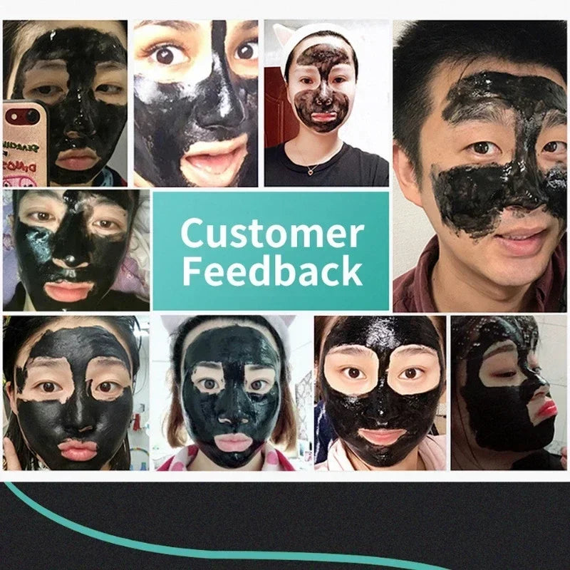 Blackhead Remover Nose Black Mask Face Care Mud Peel off Mask Skin Care 50G