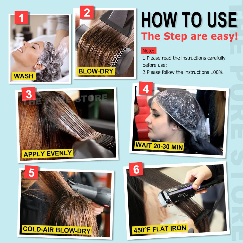 1000Ml Keratin Hair Straightening Smoothing Treatment for Curly Frizzy Hair Care Brazilian Keratin Products Professional