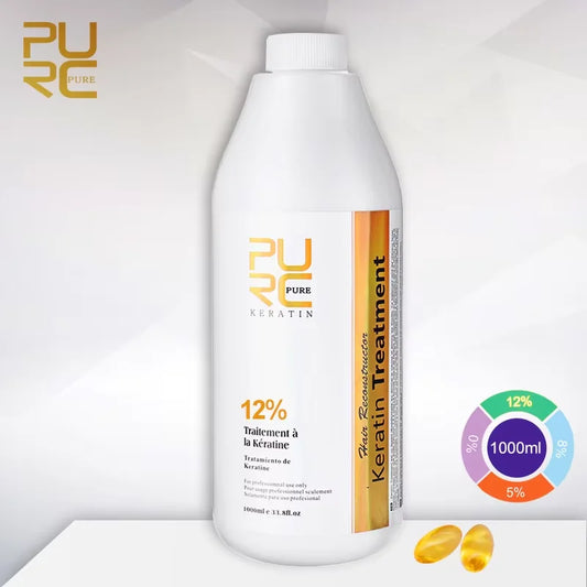 1000Ml Keratin Hair Straightening Smoothing Treatment for Curly Frizzy Hair Care Brazilian Keratin Products Professional