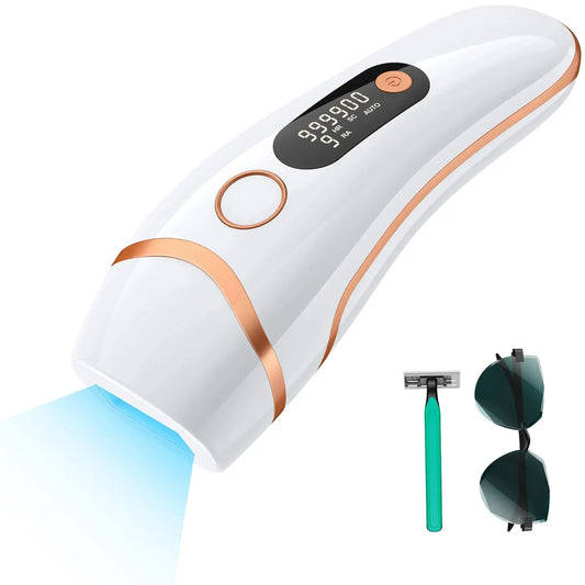 IPL Devices Hair Removal Laser 999900 Light Pulses HR/ SC /RA 9 Levels Whole Body Painless Hair Removal Home Use for Men Women